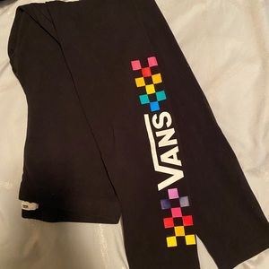 Vans rainbow check leggings medium